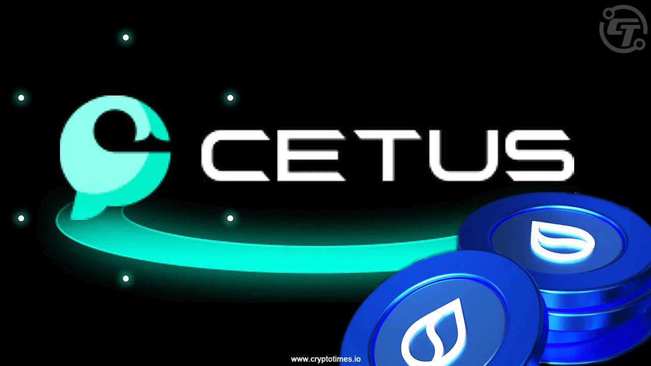 Cetus DEX logo with CET tokens, featured in a report on smart contract exploit affecting Sui blockchain in 2025